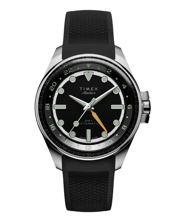 Timex Atelier GMT24 M1a
40mm Swiss Made Automatic NBR Synthetic Rubber Strap